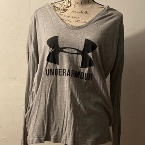 Gray Long Sleeve Under Armor Shirt
